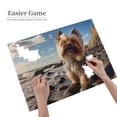 thumbnail image 2 of 1000-Piece Wooden Jigsaw Puzzle for Adults - Dog Beach Rocks Ocean Sky , Fun & Relaxing Family Game, No-Dust Interlocking Pieces, Perfect Wall Decor & Holiday Gift, 2 of 7