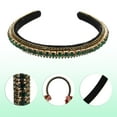 thumbnail image 6 of Unique Bargains Rhinestone Headband Decor Hairbands for Women Weddings Daily Wear Birthday Parties Green, 6 of 7
