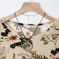 thumbnail image 4 of MEICHEN Pajamas for Women Set Women Short Sleeved Summer Cardigan Loose Comfortable Medium Elderly Shirt Trousers Two Piece Suit Women's Essentials Fashion Sleepwear, 4 of 7