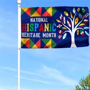 Bayyon Hispanic Heritage Month All Latin Countries Pride Grommet Flag Banner with Grommets 3x5Feet Man cave Decor