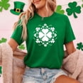 thumbnail image 2 of LEKWK St Patricks Day Shirt Women Clover Mandala Art Casual Tops Short Sleeve Basic Tees Crew Neck Geometric Flower Spring Clothing, 2 of 7
