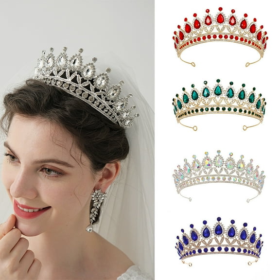 Vorkoi Rhinestone Princess Tiara Crystal Crown Royal Queen Headpiece for Women Ideal