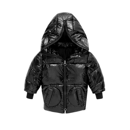 

Honeeladyy Toddler Baby Girls Winter Cartoon Windproof Coat Hooded Warm Outwear Jacket Black