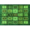 thumbnail image 1 of Ahgly Company Indoor Rectangle Abstract Green Modern Area Rugs, 2' x 4', 1 of 4