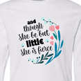 thumbnail image 4 of Inktastic Though She Be but Little Fierce Quote Long Sleeve Youth T-Shirt, 4 of 5
