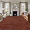 thumbnail image 2 of Dark Brown Large Area Rugs for Bedroom Living Room, Soft Non Slip Carpet Bedside Rug, Vintage Country Monochrome Chocolate Color Rectangular Floor Cover Kitchen Accent Rug 6'x9' for Office, 2 of 9