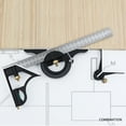 thumbnail image 5 of Stainless Square Ruler Measuring Tools Adjustable Sliding Combination Square Ruler Multifunction Ruler Protractor, 5 of 9