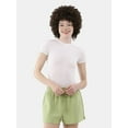 thumbnail image 3 of No Boundaries Women's Cotton Jersey T-shirt Bodysuit, Sizes XS-3XL, 3 of 4