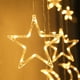 thumbnail image 4 of Cortina de luces LED con estrellas para decoración navideña, decoración exterior, luces de estrellas, diseño de sala de bodas, cadena de luces, 4 of 6