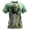 A1-Green1955, variant on XIAONU Zombie Cartoon Print Tee for Men Crew Neck Short Sleeve Halloween Shirts