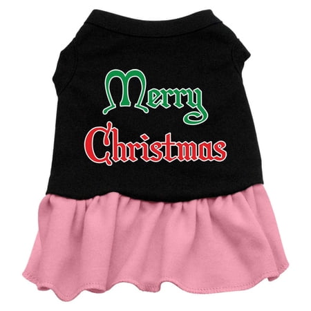 Christmas Pet Dog Cat Dress Screen Printed, "Merry Christmas"