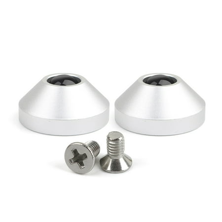 

2Pcs High Quality Mechanical Keyboard Feet Anodized Aluminum CNC Feet Insulation Feet Metal for Case With Screws