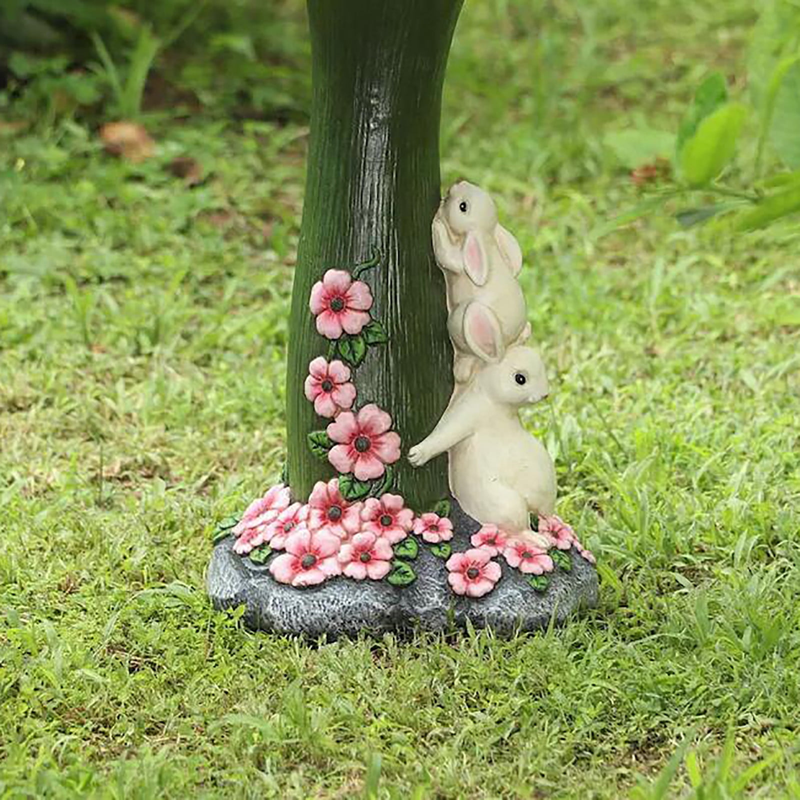 Bird Bath,Standing Bird Feeder,Outdoor Garden Decoration Garden Decoration Bird Feeder Resin Ornaments,Resin Bird Feeders On A Pedestal, Bird Bath Bowl For Garden(F)