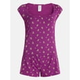 thumbnail image 5 of No Boundaries Cloud Core Scoop Neck Sleep Tee, Women's XXS-3X, 5 of 5
