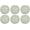Green, variant on Woven Paper Tabletop Placemat Holiday or Event Decor, Reversible Round Placemat Set, 15" Dia, Pack of 6
