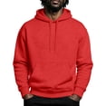 thumbnail image 3 of GrmtClth Mens Hoodie Multi‑color Solid Pullover Sweatshirt Drawstring Hood Pocket Daily Outdoor Long Sleeve Hooded Tops, 3 of 10