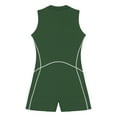 thumbnail image 6 of Alvivi Women Sleeveless Zip Up One Piece Boyleg Swimsuits Surfing Rash Guard Wetsuits Dark Green S, 6 of 7
