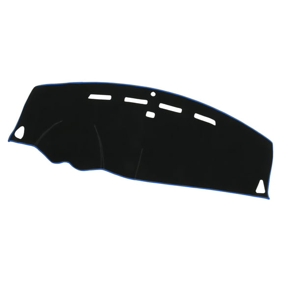 Unique Bargains Dashboard Cover Compatible for Mitsubishi Outlander 2007-2012, Non-slip Polyester Dash Cover Mat Dash Board Protector Cover Black Blue