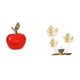 thumbnail image 1 of Estatua,Escultura de fruta artificial,estatua y artesanía,Estatua de estatuilla,Estatuas de hojas y flores de metal,esculturas decorativas.,Inicio Arte Figuras Estante Mesa Gabinete Figura, 1 of 8
