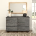 thumbnail image 2 of Plank+Beam Solid Wood Farmhouse 6 Drawer Dresser, Driftwood, 2 of 9