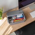 thumbnail image 3 of 3 Qt. Plastic Storage Bins With Lids, 4 Pack, Craft Storage Container Box, Sensory Bin, Organizing Containers For Home, Office & Art Supplies, Stackable, Gray, 3 of 5