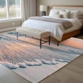 thumbnail image 4 of Ocean Sunset Area Rug 5x8 FT, Non Slip Bedroom Throw Carpet, Summer Beach Shore Sky Sun Scenery Washable Soft Floor Carpet Non-Shedding Rug for Living Room Nursery Dorm Office, 4 of 9