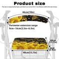 thumbnail image 6 of HELLHERO Removable Seat & Backrest Covers Rollator Walker Seat and Backrest Rollbar Covers Set & Butterfly Sunflower & Waterproof for Unisex Sun & Dust Protector, 6 of 7