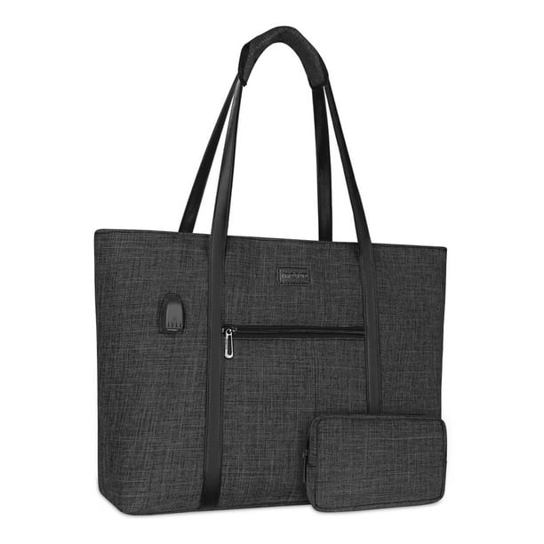 Bolsa para portátil MOSISO con puerto USB para MacBook de 17,3 pulgadas para mujer