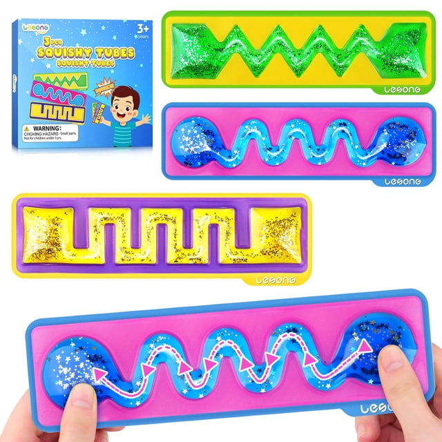 Squishy Toys LESONG Sensory Fidget Toys, paquete de 3 unidades para niños