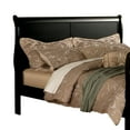 thumbnail image 2 of Louis Philippe III Queen Bed, Black, 2 of 5