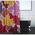 thumbnail image 3 of Simply Daisy 70" W x 73" L Leaf Pile Polyester Shower Curtain, Larkspur [1 Ct], 3 of 5