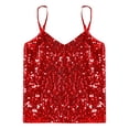 thumbnail image 2 of DPOIS Kids Boys Girls Sparkly Sequins Tank Top Camisole Adjustable Straps Vest, 2 of 3