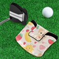 thumbnail image 5 of Haosy Dog Banana Strawberry Sun Golf Mallet Putter Cover Strong Magnetic Leather Golf Club Headcover Closure, 5 of 7