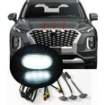 thumbnail image 1 of 3 Pack Grille Frontale Fumée Lumière LED Blanche Style Raptor pour Hyundai Palisade 20-2021-, 1 of 3