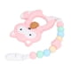 thumbnail image 1 of Baby Teething Toy, Food Grade Material Multifunctional Silicone Chew Toy Easy To Clean  Comfort Bright Colors  For Gum Improvement ANGGREK Rosa, 1 of 8