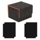 thumbnail image 1 of Caja de almacenamiento para baraja de cartas coleccionables, estándar, con 2 separadores de cartas, práctica Rejilla Negro Naranja, 1 of 9