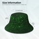 thumbnail image 3 of Balery Green Sparkling Sombreros para el sol para hombre y mujer, sombrero de pescador con UPF 50+, 3 of 6