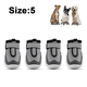 thumbnail image 2 of Zapatos transpirables para perros para pavimento caliente, botas para perros resistentes al calor con cinta reflectante MFZFUKR CPB-DE-LYY2013-5, 2 of 5