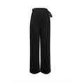 thumbnail image 4 of Sngxgn Women's High Waist Wide Leg Cargo Pants with Pockets Casual Fit Stretch Leggings Gym Sweatpants(Black,M), 4 of 8
