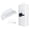 White, variant on Adjustable Space Efficient Iron Wall Stand Holder Fit for Game Systems Ventilated Base Secure Mounting Easy Installation