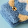 thumbnail image 6 of Gubotare Kids Mittens Cartoon Convertible Flip Top Gloves Toddler Kids Winter Wool Knit Fingerless Gloves with Mitten Cover for Girls Boys (Blue,3-6 Years), 6 of 9