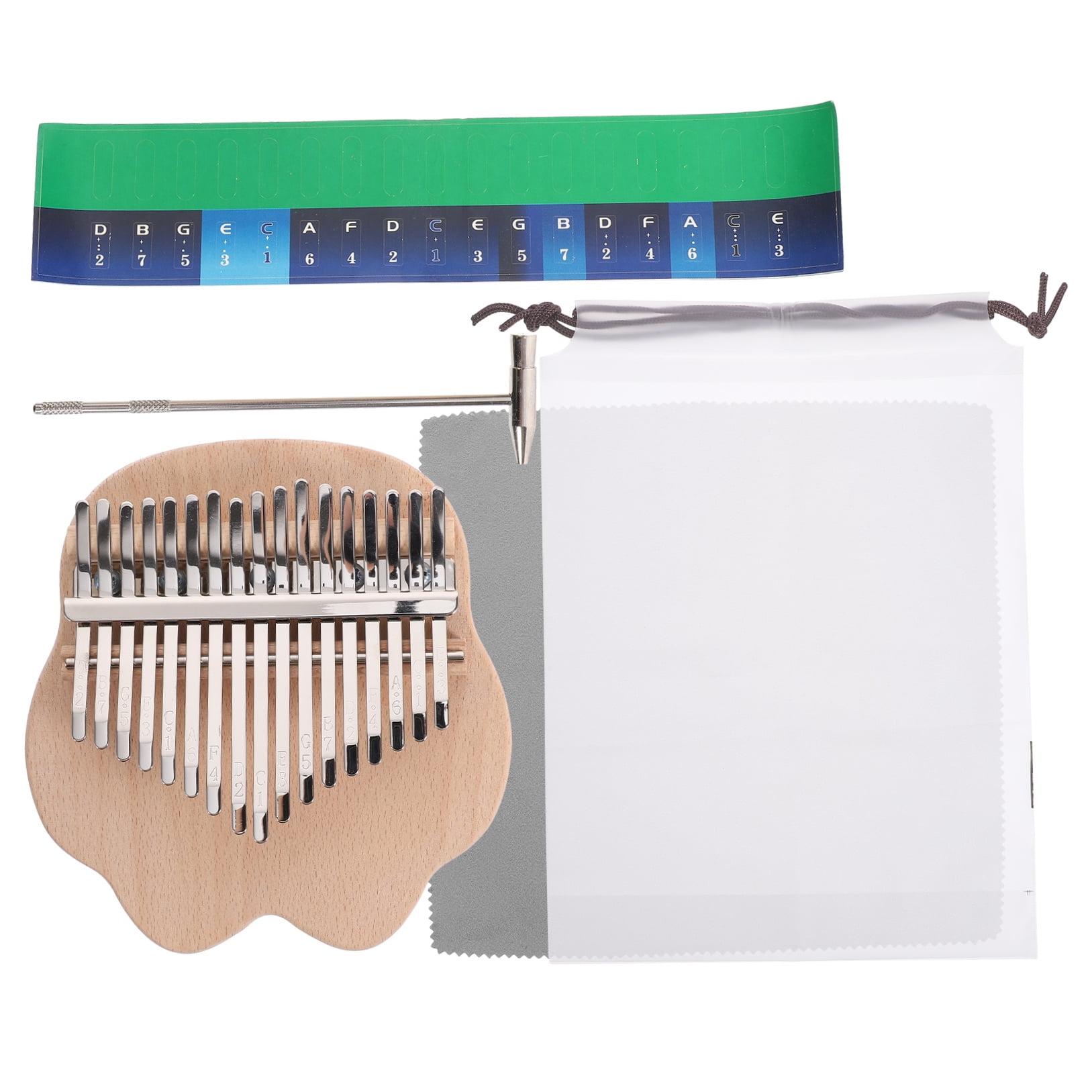 IFANLANDOR Kalimba Keys Bright Sound Adults Music Practice 1 Set 5.7X5.5In