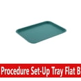 thumbnail image 1 of Dental Procedure Set-Up Trays Flat B (Ritter) 13½" x 9⅝" x ⅞", Autoclavable Tray, Teal, 1 of 1