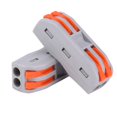 thumbnail image 2 of 28 Pcs 2-Position Compact Orange Nylon Flame Retardant Wire Connector 11-28 AWG PCT-2-2, 2 of 5