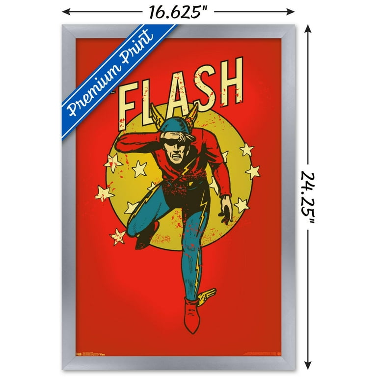 DC Comics - The Flash - Vintage Wall Poster, DC Comics - The Flash - Vintage Wall Poster,