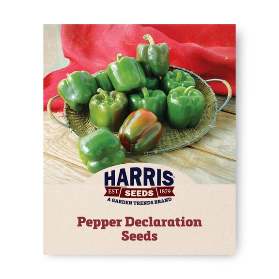 Harris Seeds Pepper Declaration F1, Non-GMO Treated, 50 Count
