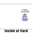 thumbnail image 2 of MegaCalendars Funny Birthday Greeting Card, "Young and Fun" Humorous Message, 5.3 x 8 Inch, Made in USA, 2 of 5