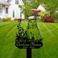 thumbnail image 3 of Handmadetneonsign Samoyed Memorial Metal With Stake, Samoyed Dog Metal Name Sign Stake, Dog Metal Stake Decor, 3 of 5