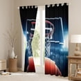 thumbnail image 3 of Feelyou 3D Basketball Print Curtains Pack of 2 (42x84 Each), Modern Ball Game Lover Curtains Blackout, Teen Boy Girl Kid Bedroom Curtains, Blackout Curtains Home Decor, 3 of 6