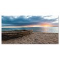 thumbnail image 2 of Design Art - Bateau à Rames Rouillé sur le Sable au Coucher du Soleil, 2 of 4